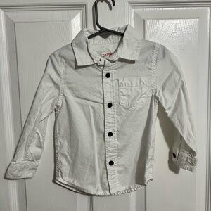 Cat & Jack White Button Down Kids Shirt